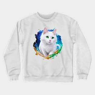 pretty cat Crewneck Sweatshirt